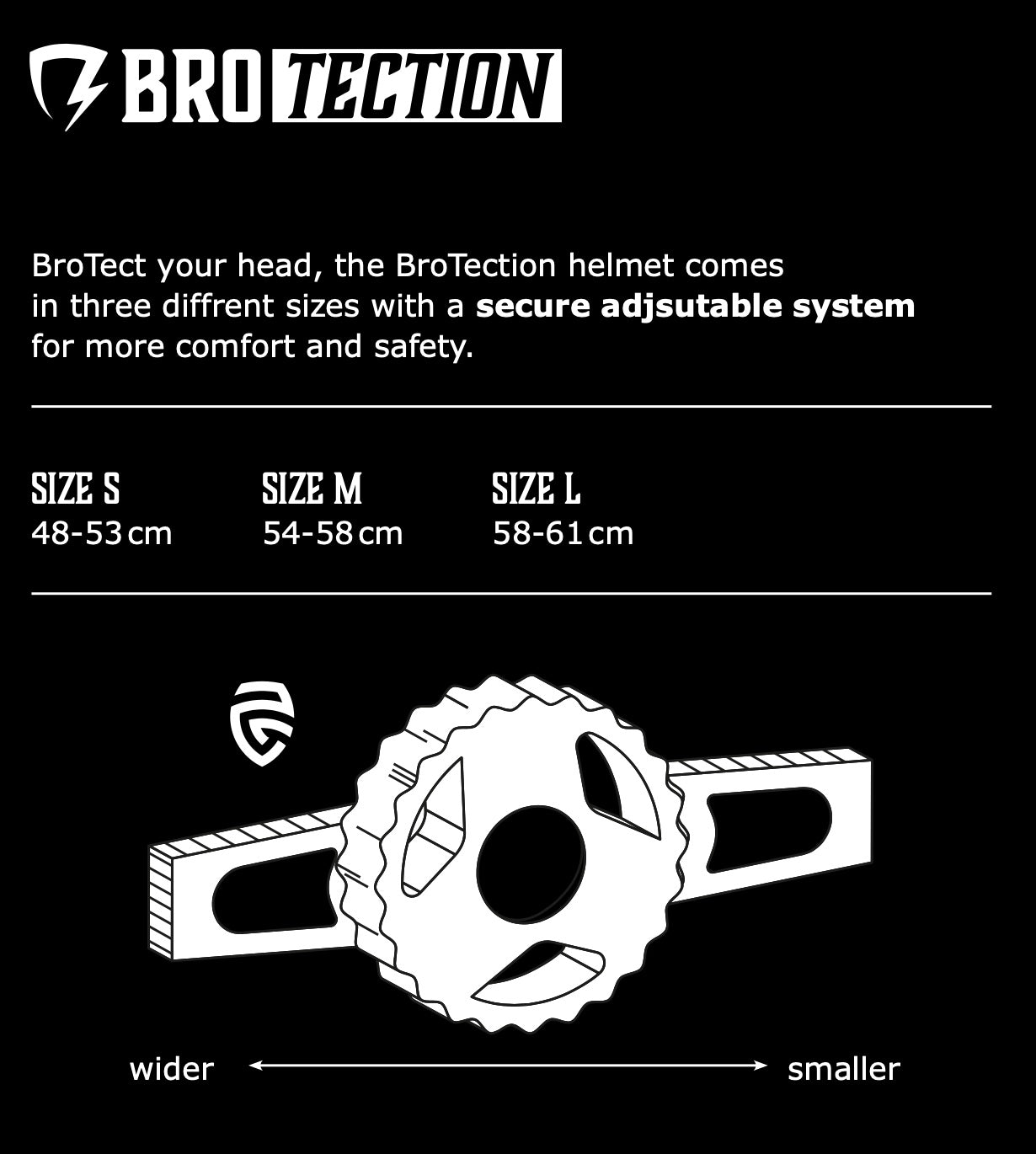 BroTection Safety Helm black - verschiedene größen - Skatewerkstatt 