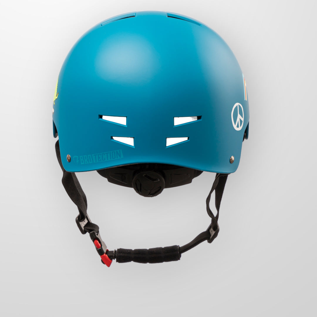 BroTection x NEMO BOARDS Safety Helmet - Dino blue - Skatewerkstatt 