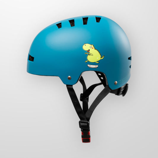 BroTection x NEMO BOARDS Safety Helmet - Dino blue - Skatewerkstatt 